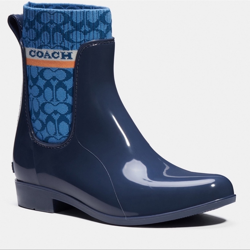 NIB Coach Rivington Rain Bootie, size 6